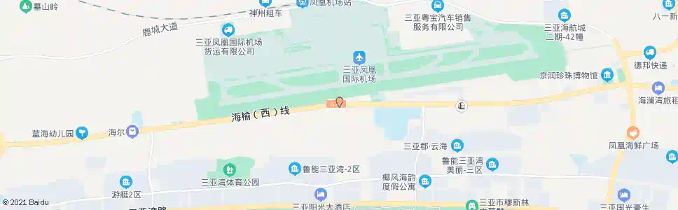 三亚凤凰村_公交站地图_三亚公交_妙搜公交查询2025