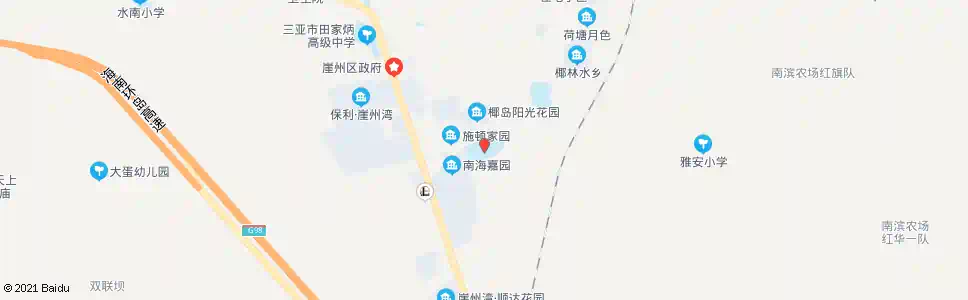 三亚南滨中学_公交站地图_三亚公交_妙搜公交查询2025