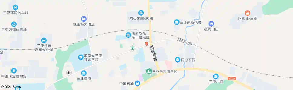 三亚荔枝沟水厂_公交站地图_三亚公交_妙搜公交查询2025