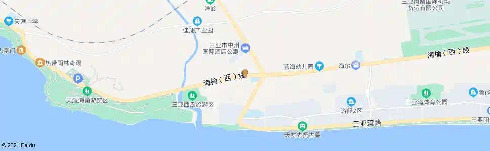 三亚冲会村_公交站地图_三亚公交_妙搜公交查询2025