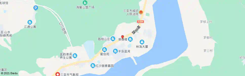 三亚红沙中学_公交站地图_三亚公交_妙搜公交查询2025