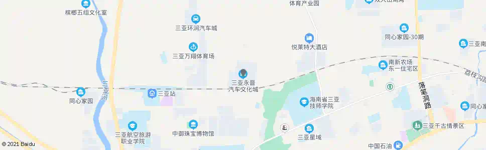 三亚永晋汽车文化城_公交站地图_三亚公交_妙搜公交查询2025
