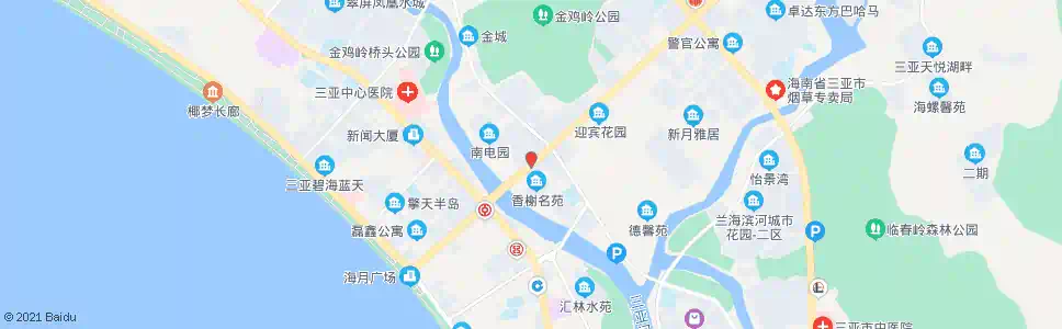 三亚月川桥广场_公交站地图_三亚公交_妙搜公交查询2025