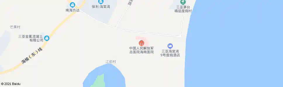三亚解放军301医院_公交站地图_三亚公交_妙搜公交查询2025