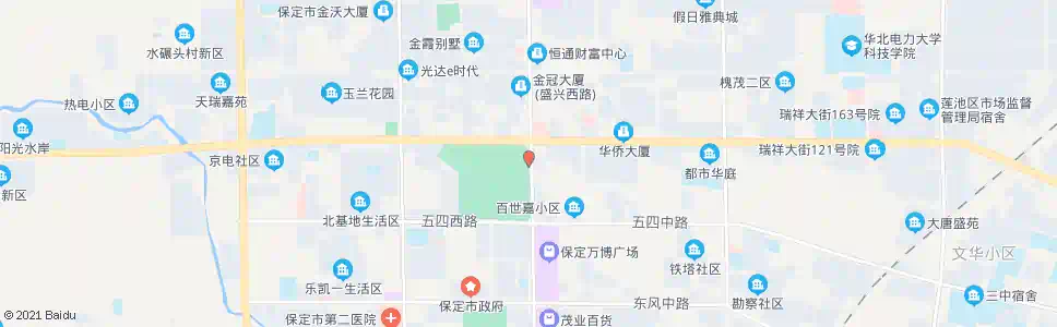 保定竞秀公园东门_公交站地图_保定公交_妙搜公交查询2025