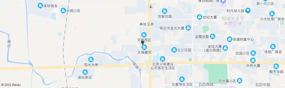 保定化纤宿舍西区_公交站地图_保定公交_妙搜公交查询2025