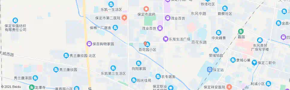 保定十四中_公交站地图_保定公交_妙搜公交查询2025