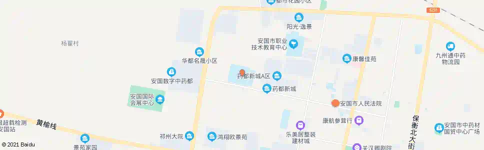 保定安国实验中学_公交站地图_保定公交_妙搜公交查询2025