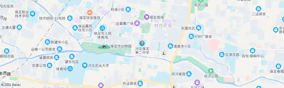 保定二中路口_公交站地图_保定公交_妙搜公交查询2025