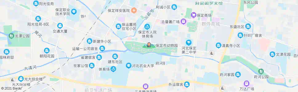保定动物园(永华南大街)_公交站地图_保定公交_妙搜公交查询2025