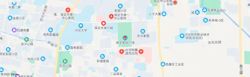 保定军校广场_公交站地图_保定公交_妙搜公交查询2025