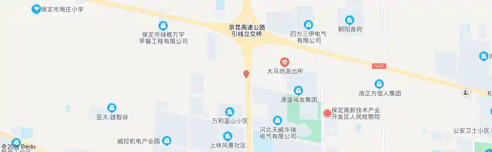 保定天威风电(东门)_公交站地图_保定公交_妙搜公交查询2025