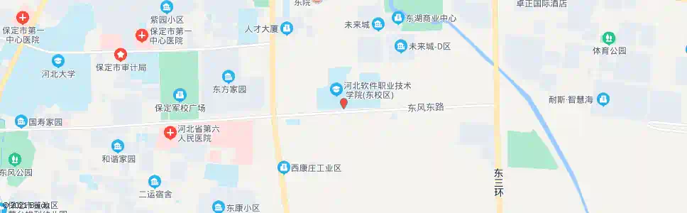 保定软件学院南门(招呼站)_公交站地图_保定公交_妙搜公交查询2025