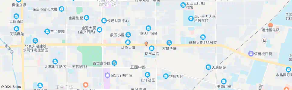 保定阳光大街路口(七一路)_公交站地图_保定公交_妙搜公交查询2025