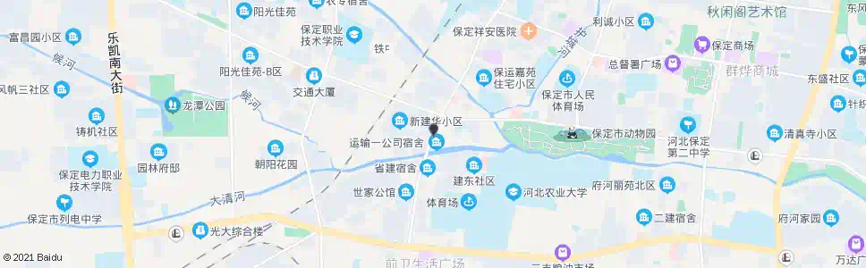 保定二道桥(路口北)_公交站地图_保定公交_妙搜公交查询2025