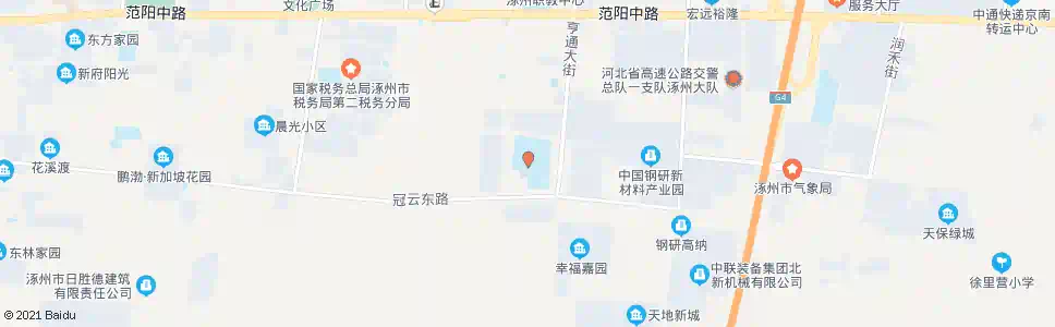 保定涿州双语学校_公交站地图_保定公交_妙搜公交查询2025