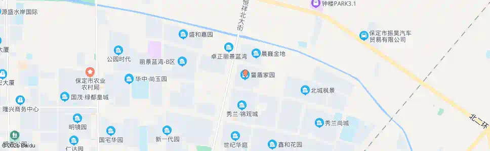 保定警盾家园小区_公交站地图_保定公交_妙搜公交查询2025