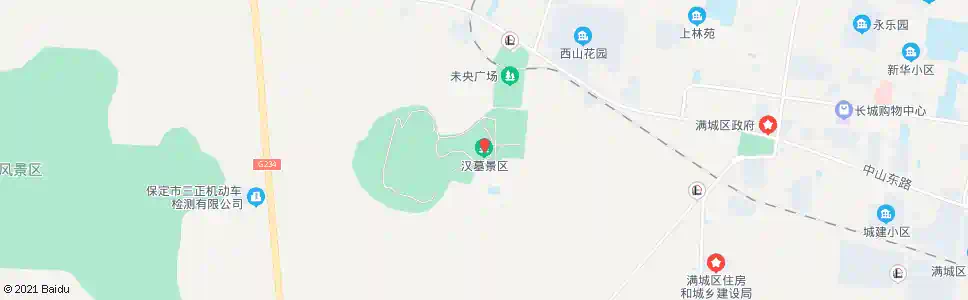 保定满城汉墓_公交站地图_保定公交_妙搜公交查询2025