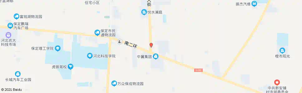保定长城大街南口_公交站地图_保定公交_妙搜公交查询2025