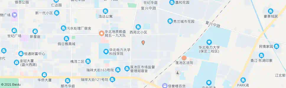 保定西苑北小区_公交站地图_保定公交_妙搜公交查询2025
