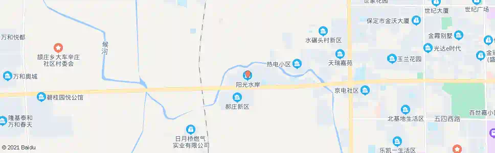 保定阳光水岸小区_公交站地图_保定公交_妙搜公交查询2025