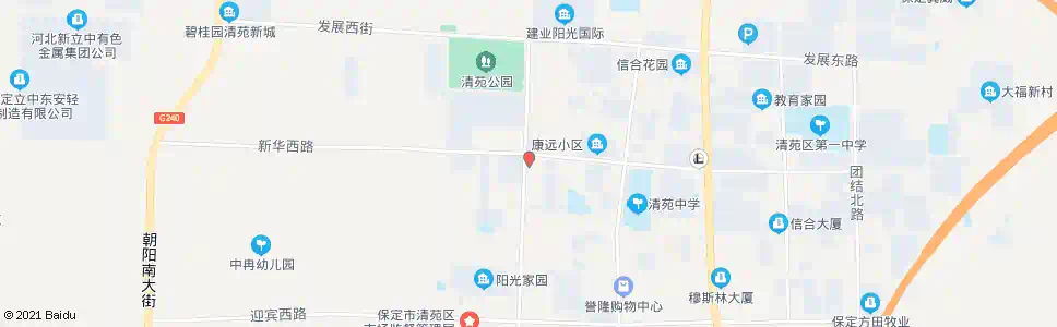 保定清苑土地局_公交站地图_保定公交_妙搜公交查询2025