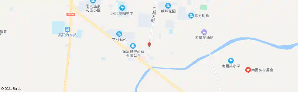 保定向阳大街南口_公交站地图_保定公交_妙搜公交查询2025