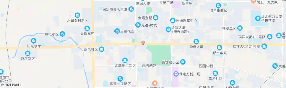 保定向阳大街路口(七一路)_公交站地图_保定公交_妙搜公交查询2025