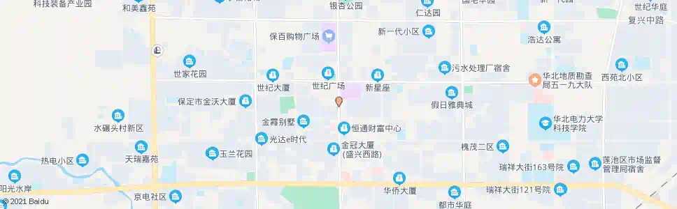 保定北国先天下_公交站地图_保定公交_妙搜公交查询2025