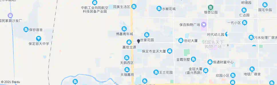 保定天鹅路西口_公交站地图_保定公交_妙搜公交查询2025