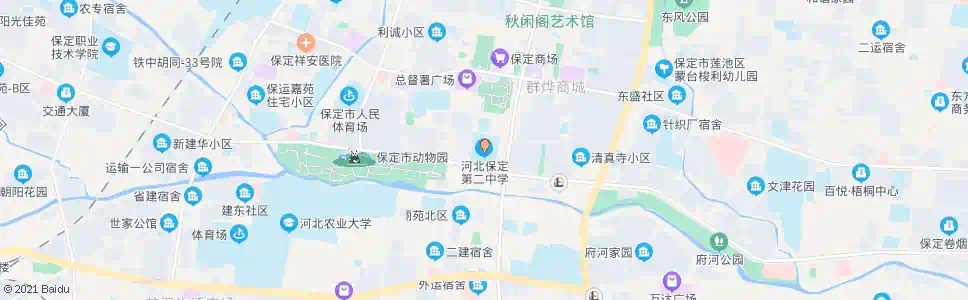 保定保定二中_公交站地图_保定公交_妙搜公交查询2025