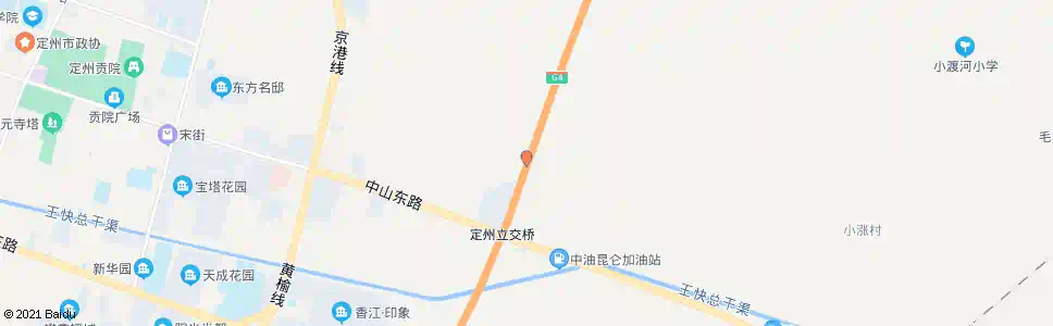 保定电谷立交桥_公交站地图_保定公交_妙搜公交查询2025