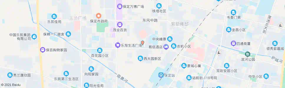 保定路医院(百花中学)_公交站地图_保定公交_妙搜公交查询2025