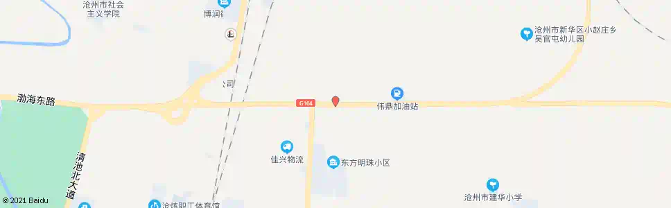 沧州赵官屯南路口_公交站地图_沧州公交_妙搜公交查询2025