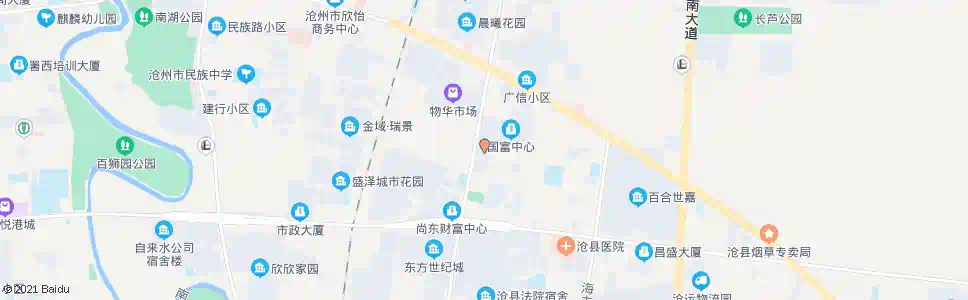 沧州东安商厦_公交站地图_沧州公交_妙搜公交查询2025