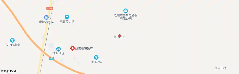 沧州姜庄子道口_公交站地图_沧州公交_妙搜公交查询2025