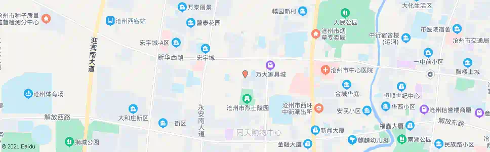 沧州陵园小区_公交站地图_沧州公交_妙搜公交查询2025