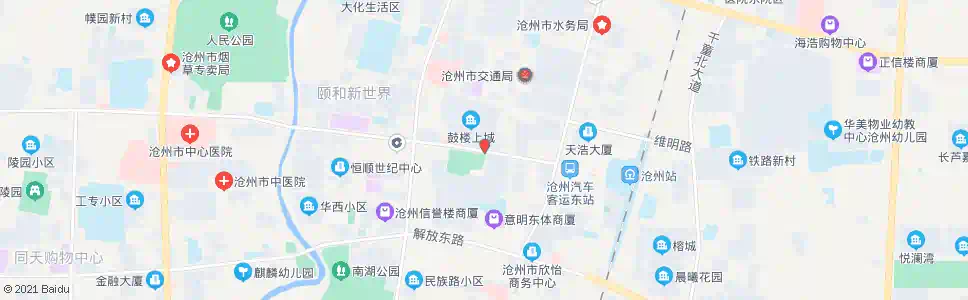 沧州荷花池_公交站地图_沧州公交_妙搜公交查询2025