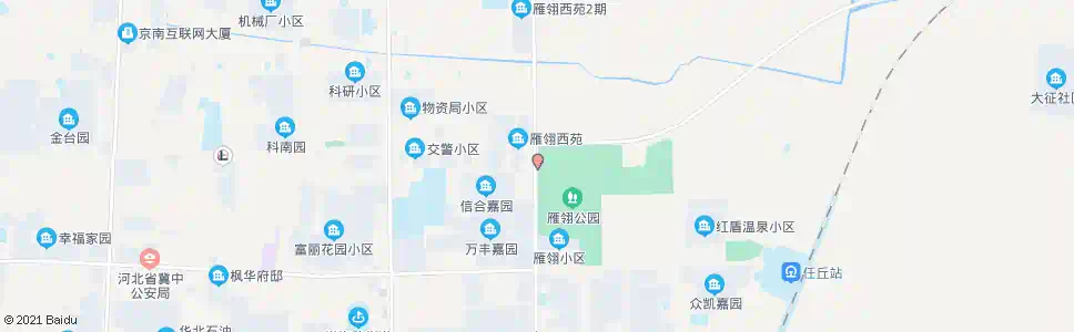 沧州雁翎公园西门_公交站地图_沧州公交_妙搜公交查询2025
