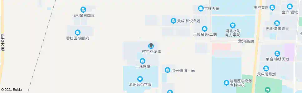 沧州宏宇亚龙湾_公交站地图_沧州公交_妙搜公交查询2025