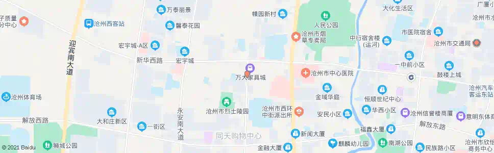沧州朝阳门小区_公交站地图_沧州公交_妙搜公交查询2025