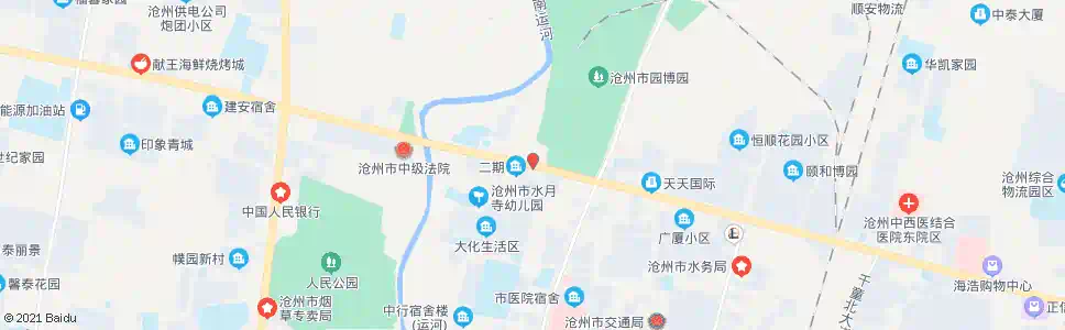 沧州开元道口_公交站地图_沧州公交_妙搜公交查询2025