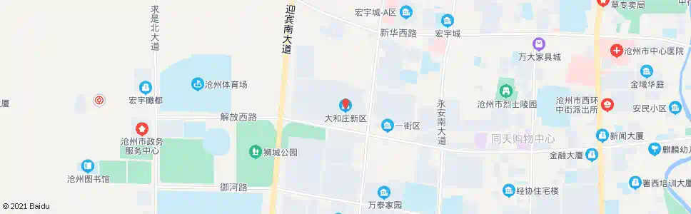 沧州大和庄路口_公交站地图_沧州公交_妙搜公交查询2025