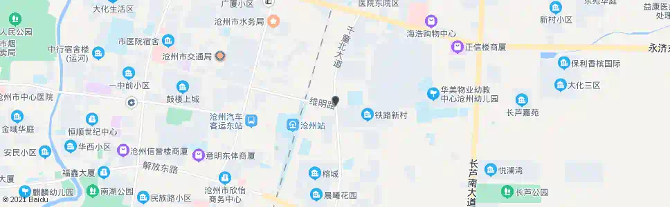 沧州铁路俱乐部_公交站地图_沧州公交_妙搜公交查询2025