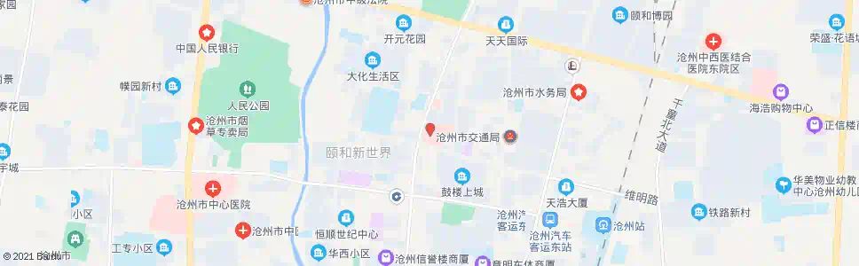 沧州市人民医院_公交站地图_沧州公交_妙搜公交查询2025