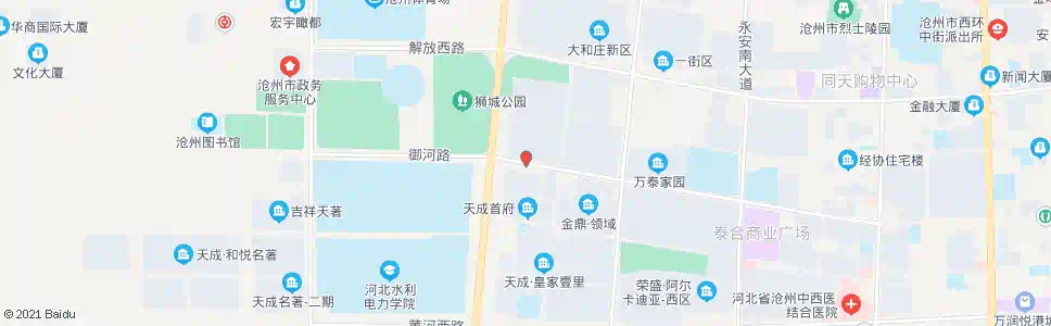 沧州110指挥中心_公交站地图_沧州公交_妙搜公交查询2025
