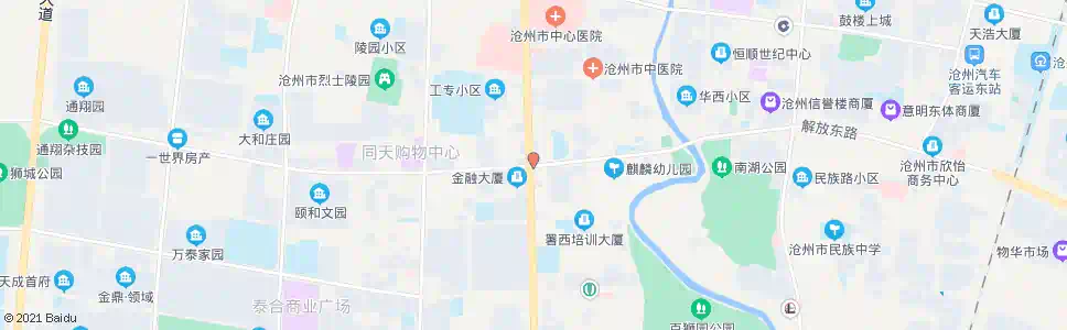 沧州解放路口(浮阳南大道)_公交站地图_沧州公交_妙搜公交查询2025