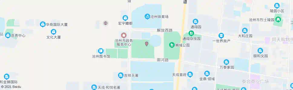 沧州展览中心_公交站地图_沧州公交_妙搜公交查询2025