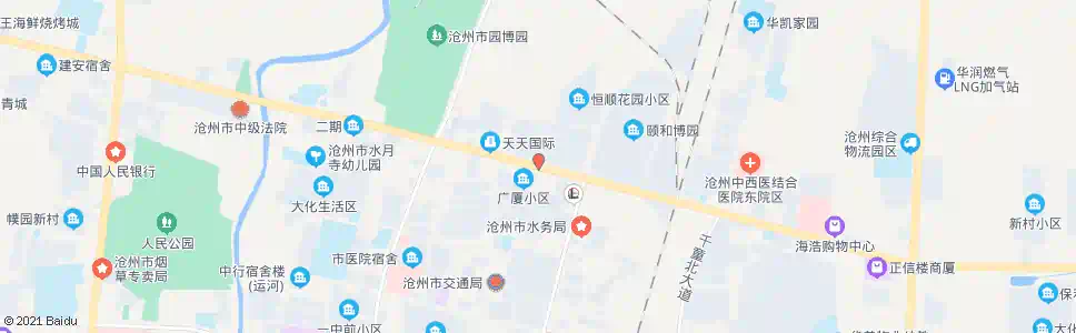 沧州三里庄路口_公交站地图_沧州公交_妙搜公交查询2025
