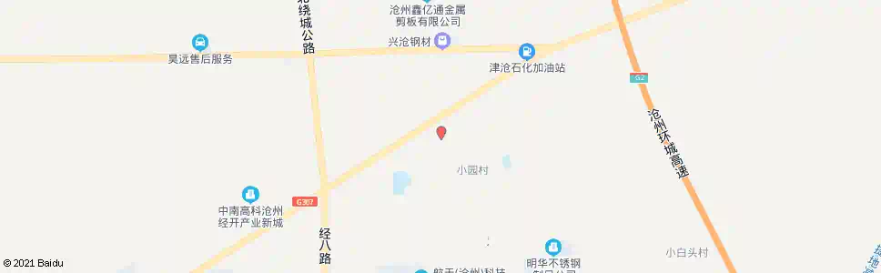 沧州307复线中路_公交站地图_沧州公交_妙搜公交查询2025